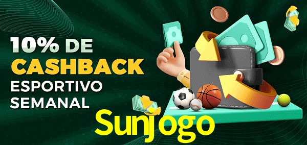 10% de bônus de cashback na Sunjogo